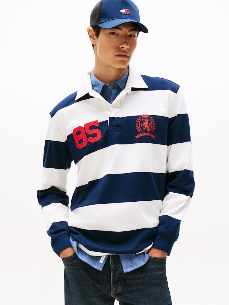 Tommy Hilfiger Erkek Polo Yaka Lacivert T-Shirt