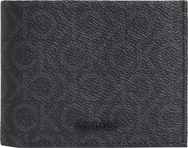 Calvin Klein Erkek Siyah 2'ye Katlanan Cüzdan