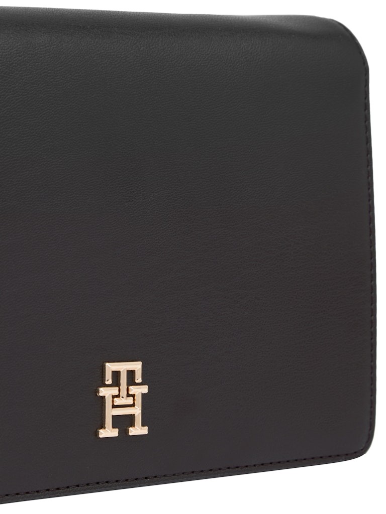 Tommy Hilfiger Siyah Kadın Katlanabilir Cüzdan - AW0AW16923BDS
