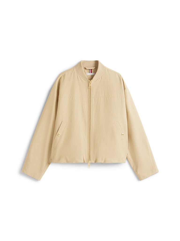 Tommy Hilfiger Kadın Bej Bomber Mont