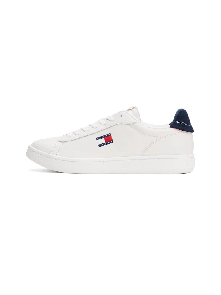 Tommy Hilfiger Erkek Beyaz  Kısa Taban  Sneakers
