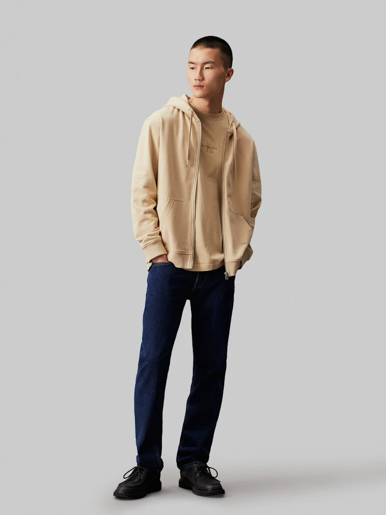 BADGE ZIP THROUGH HOODIE