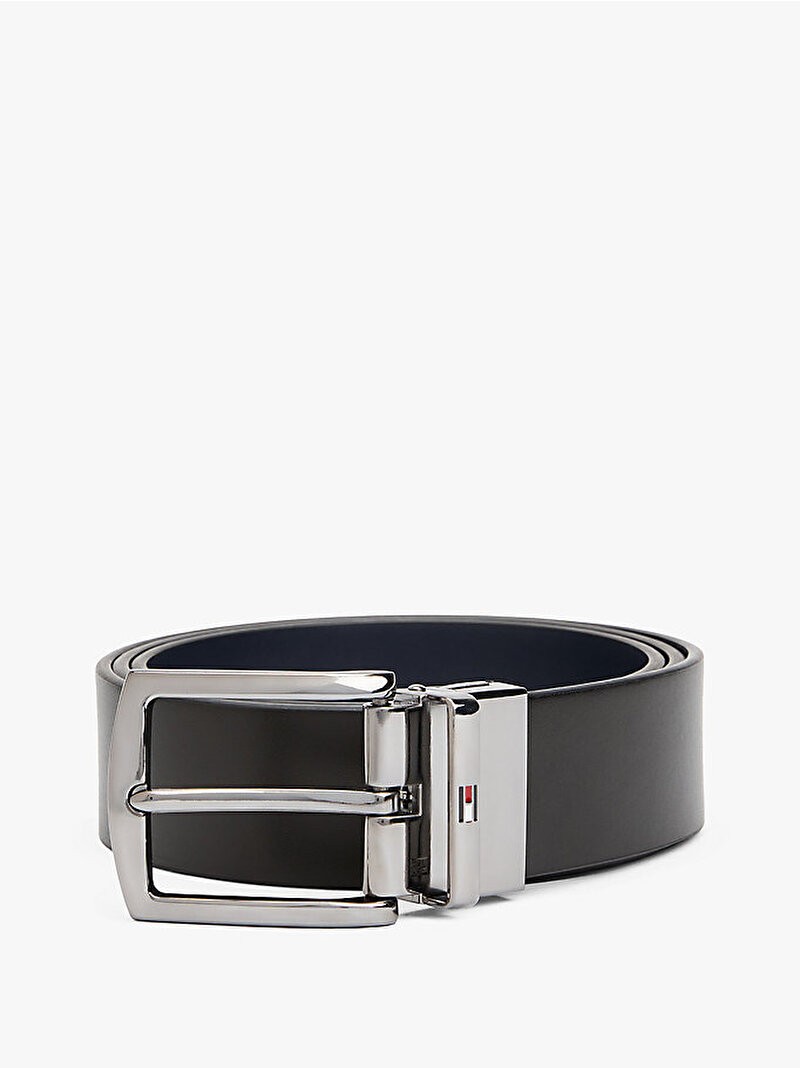 Tommy Hilfiger Erkek Lacivert Denton 3.5cm Kemer