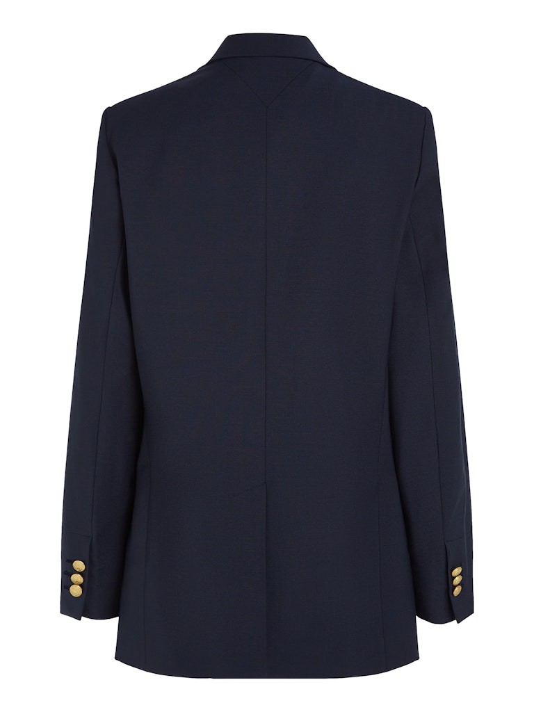 Tommy Hilfiger Pamuk Lacivert Kadın Blazer Ceket