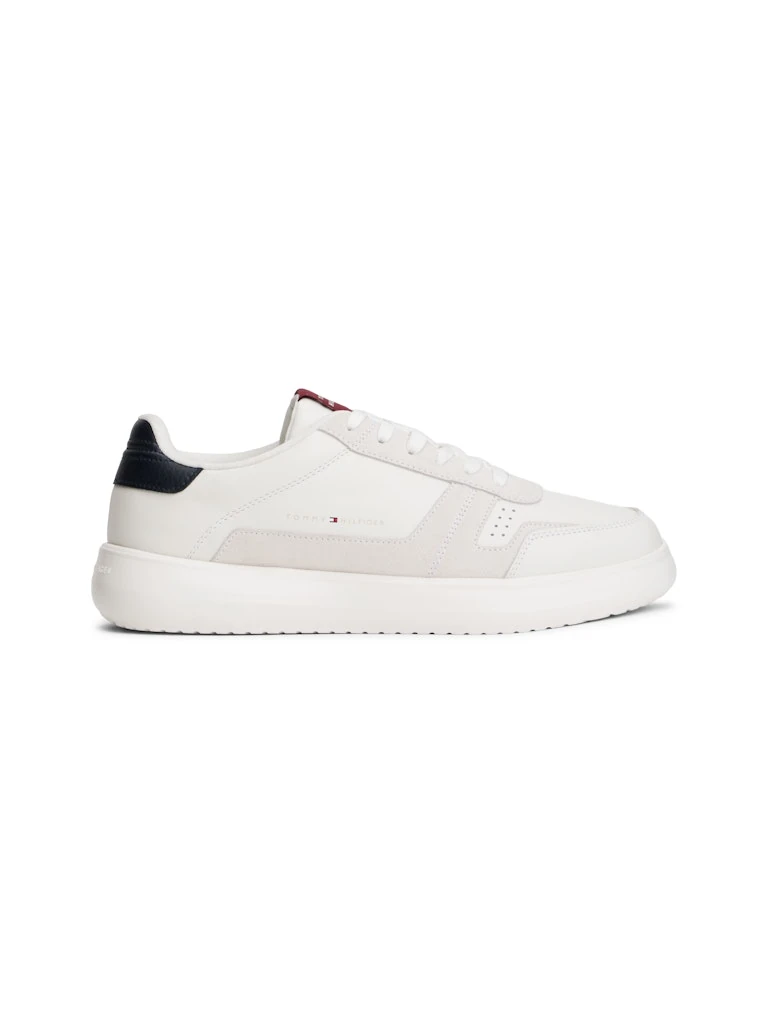 Tommy Hilfiger Erkek Beyaz  Kısa Taban Modern Sneakers