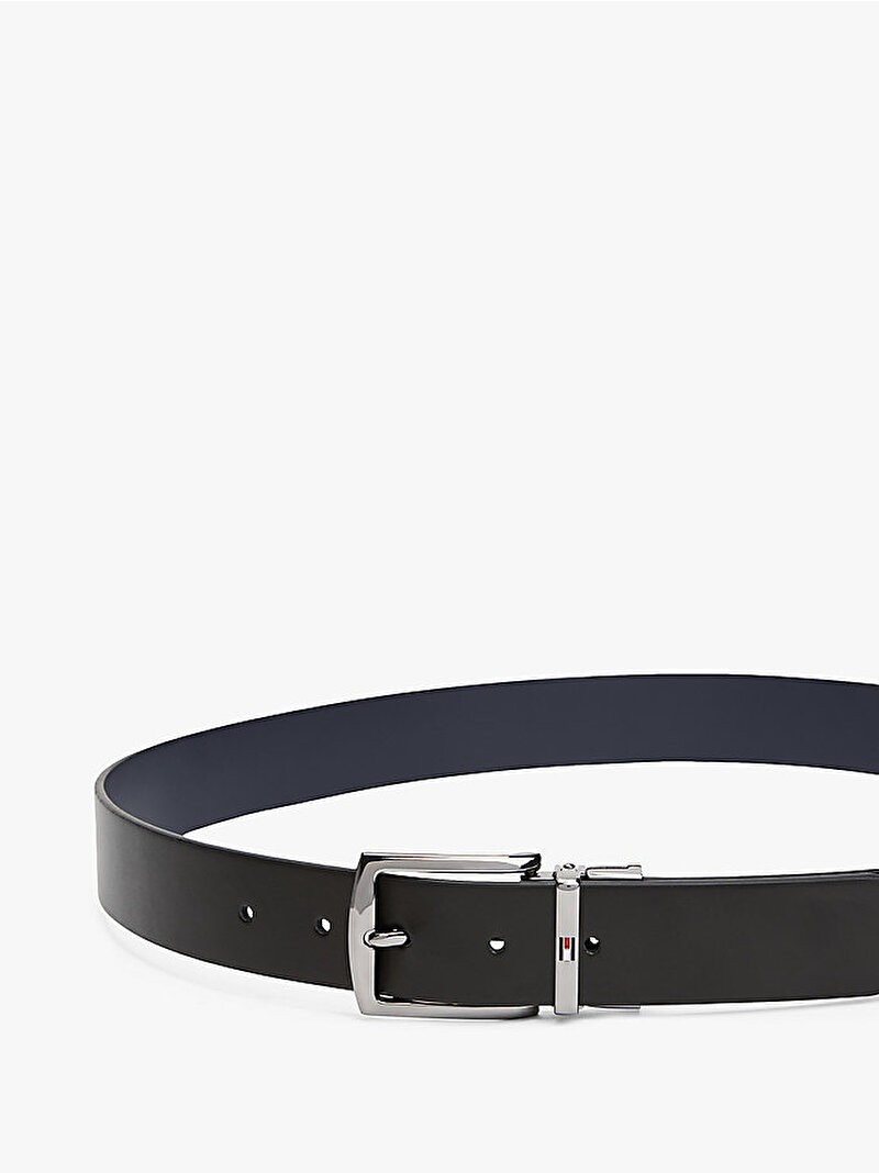 Tommy Hilfiger Erkek Lacivert Denton 3.5cm Kemer