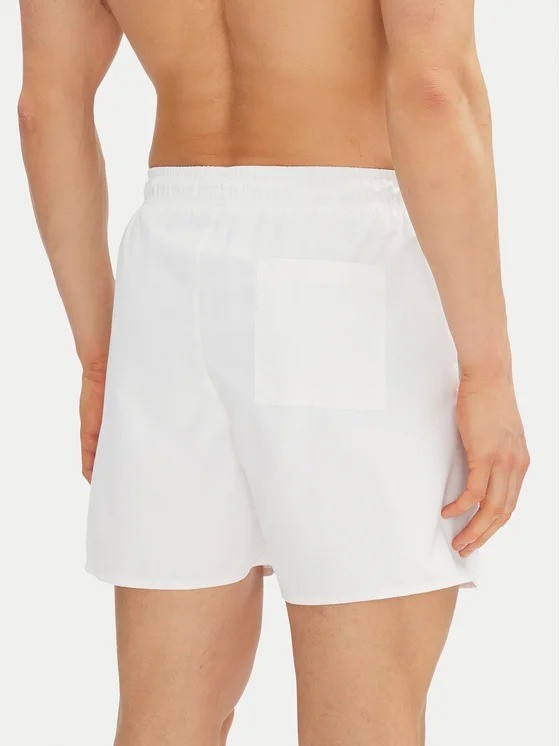 Calvin Klein Beyaz Erkek Deniz Şortu - KM0KM01101YCD