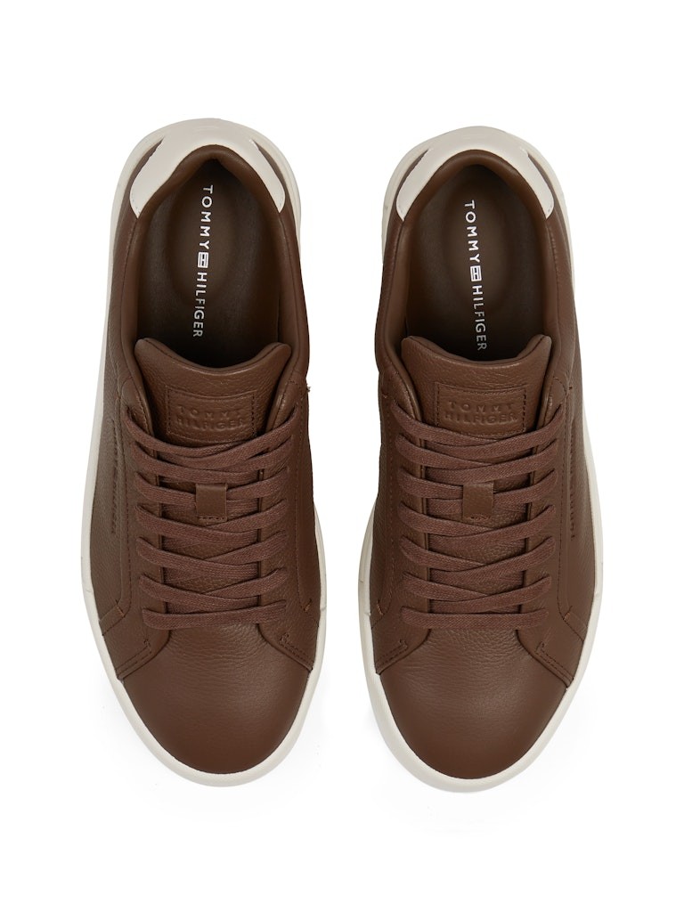 Tommy Hilfiger Kahverengirengi Erkek Kısa Taban Sneakers - FM0FM05324GV0