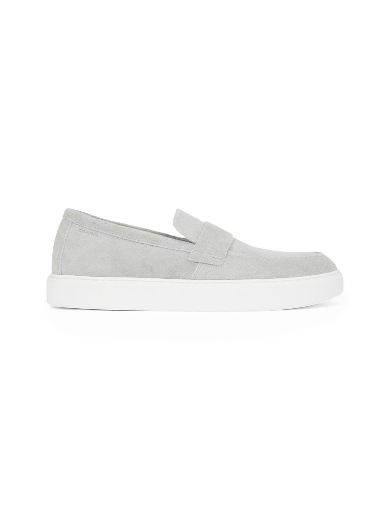 Calvin Klein Süet Gri Erkek Loafer Ayakkabı - HM0HM01819ADB