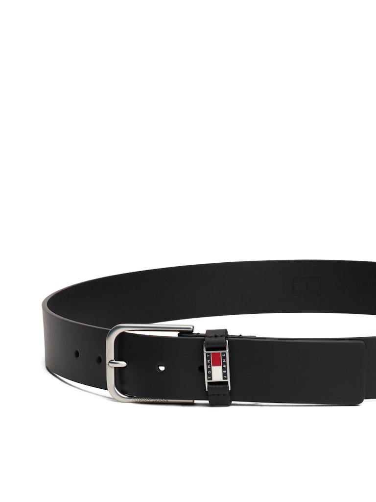 Tommy Hilfiger Erkek Standart 4 cm Siyah Kemer