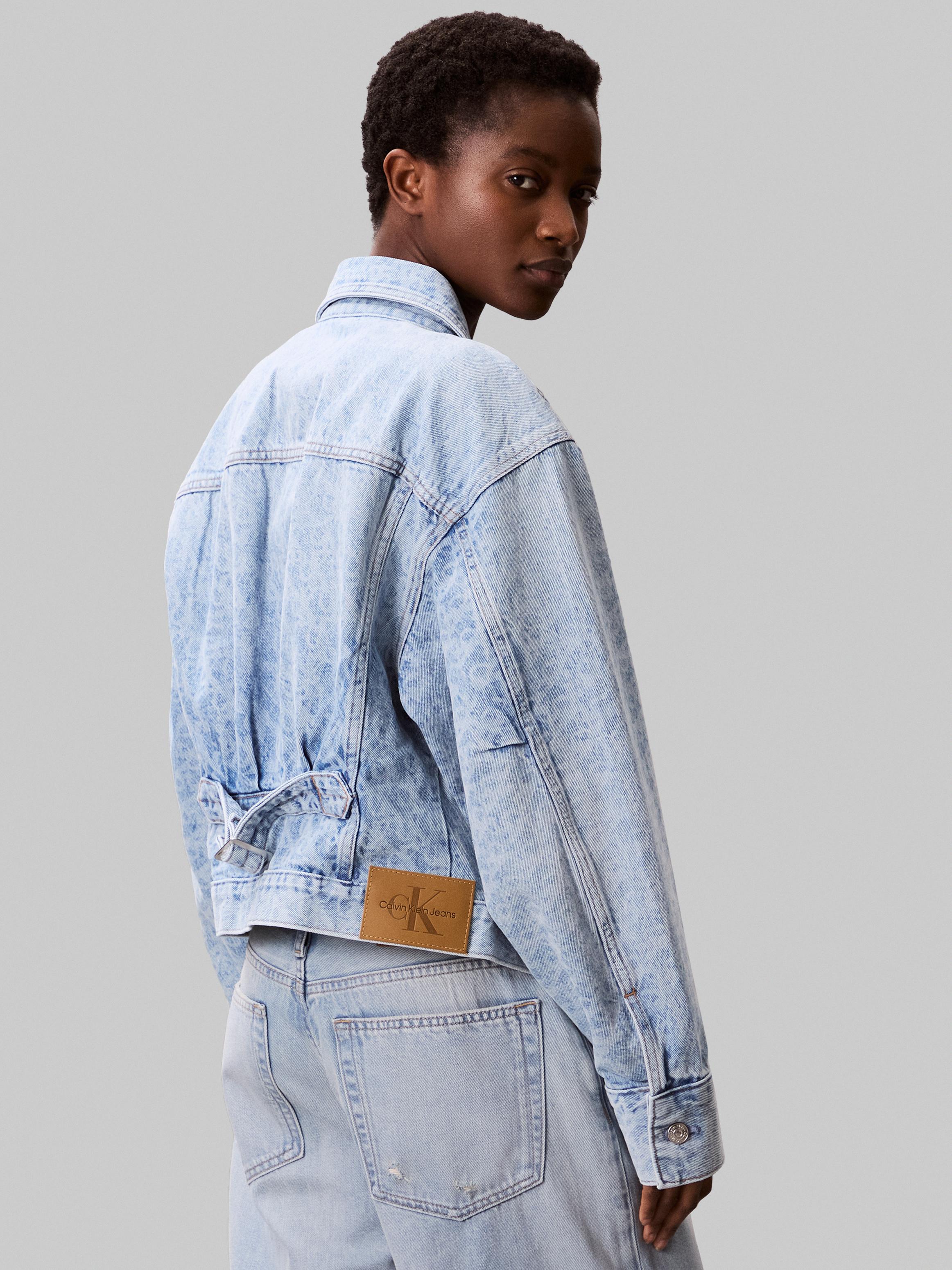 Calvin Klein Kadın Mavi Kot Mont