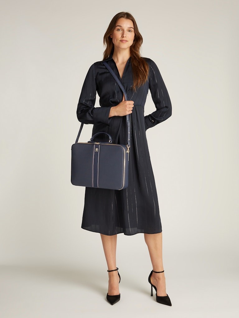 Tommy Hilfiger Kadın Th Legacy Lacivert Laptop Çantası - AW0AW16872DW6