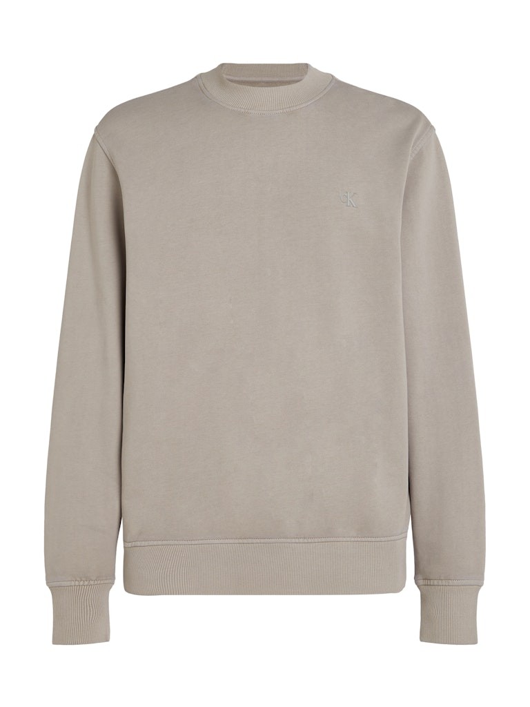 Calvin Klein Erkek WASHED PUFF PRINT CR Gri Sweatshirt - J30J327079PEO
