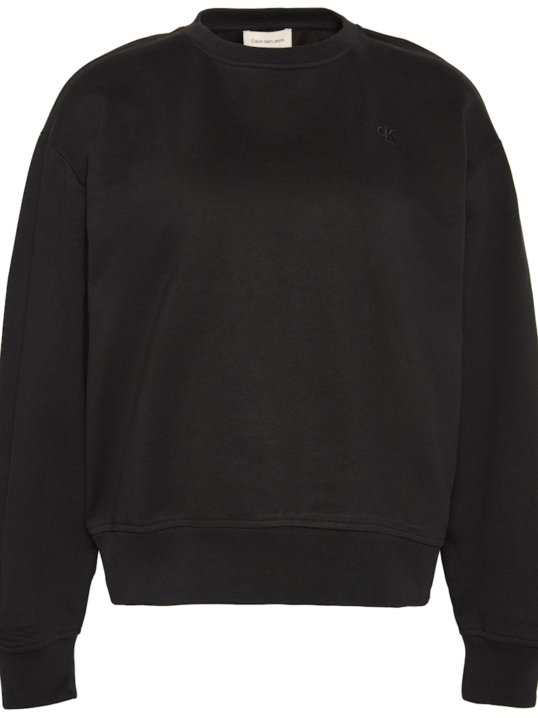 Calvin Klein Kadın O Yaka Siyah Sweatshirt
