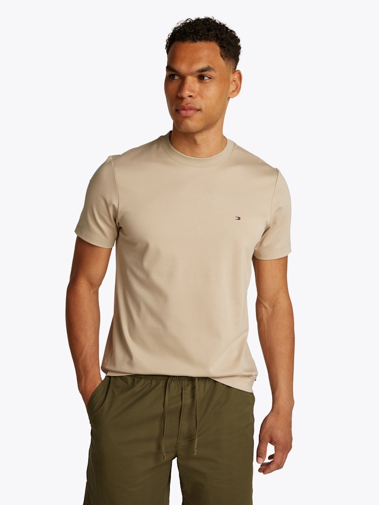 Tommy Hilfiger Pamuk Haki Erkek Kısa Kollu T-Shirt - MW0MW33202RBT