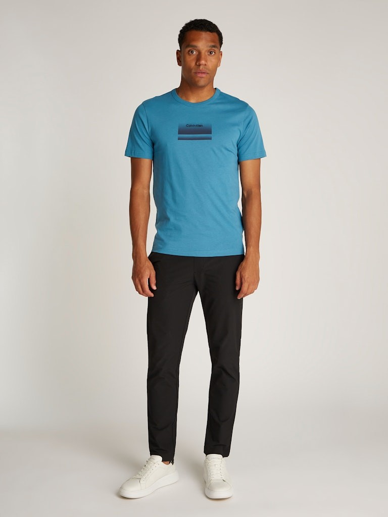 Calvin Klein Gradient Logo Erkek Siyah T-Shirt - K10K113803CHA