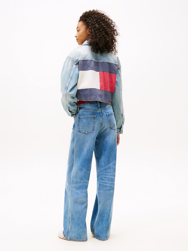Tommy Hilfiger Kadın Mavi Kot Mont