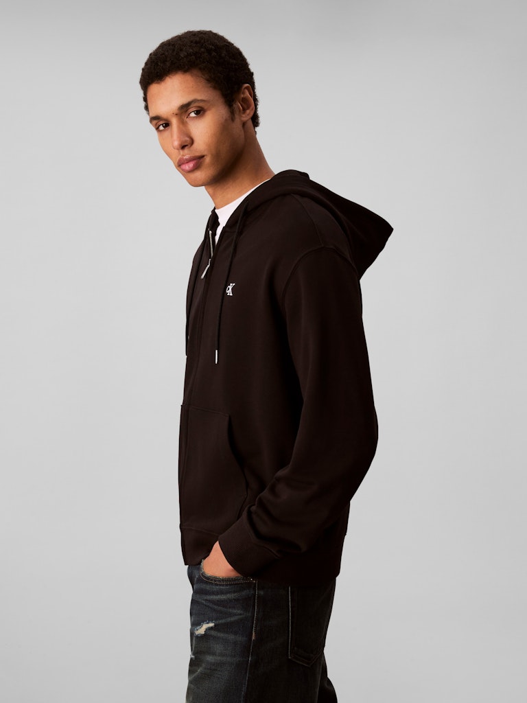 Calvin Klein Erkek Siyah Kapşonlu Sweatshirt