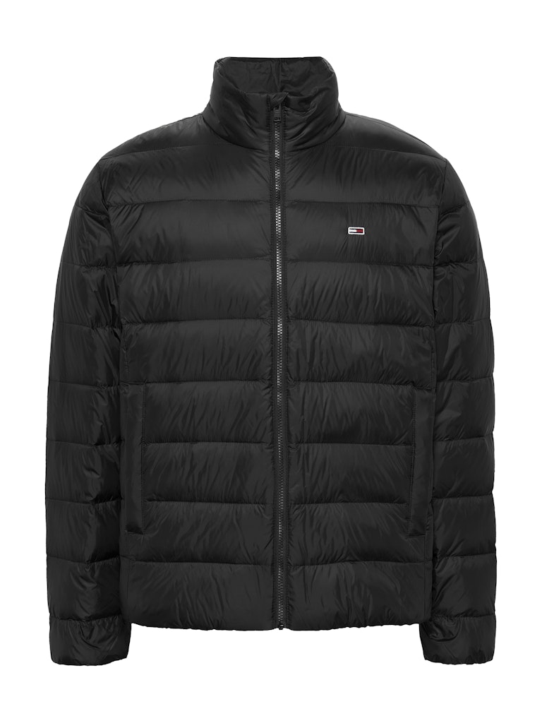 Tommy Hilfiger Erkek Kaz Tüyü Siyah Puffer Mont