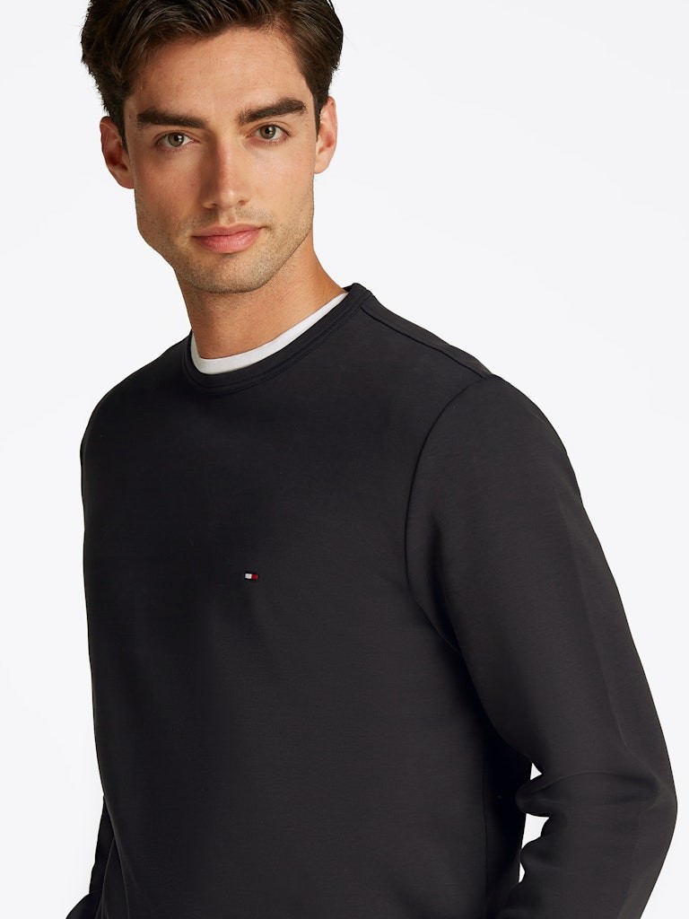 Tommy Hilfiger Erkek Normal Kesim Siyah Sweatshirt - MW0MW37241BDS