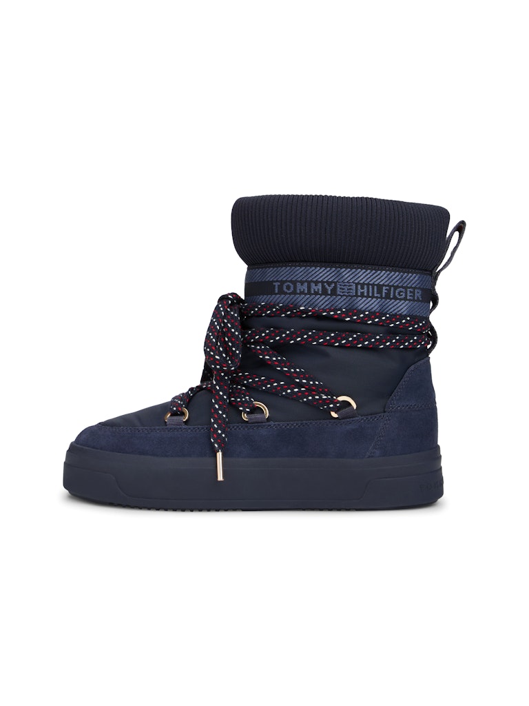 Tommy Hilfiger Kadın Lacivert Kısa Kar Botu