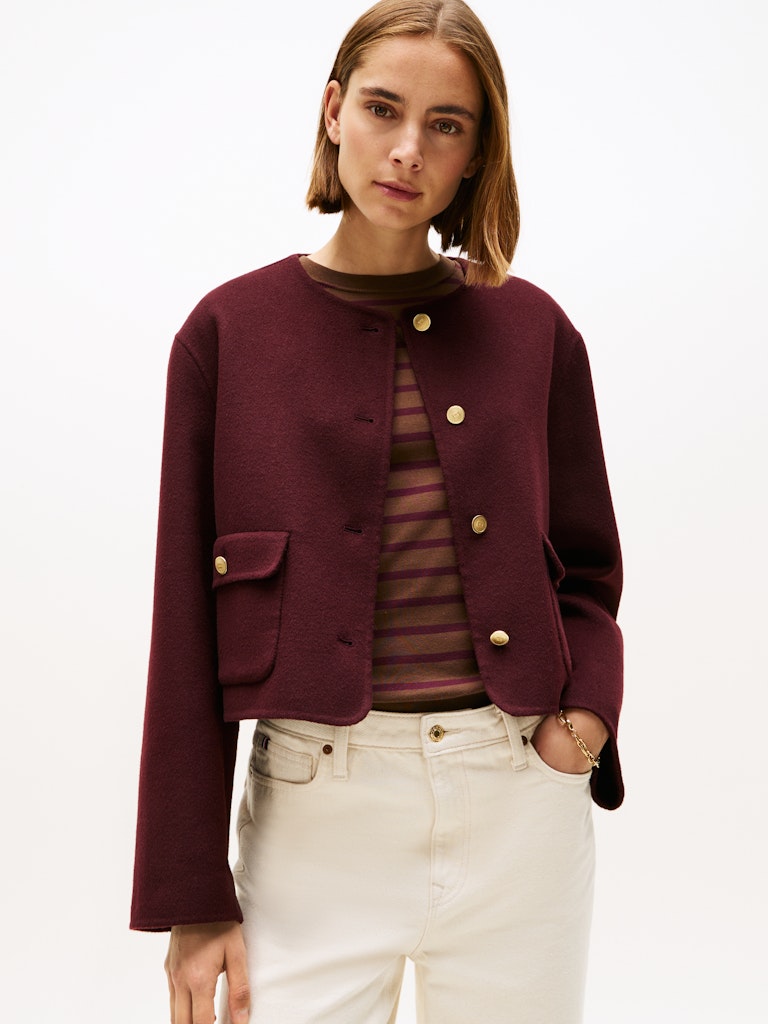 Tommy Hilfiger Kadın Bordo Mont