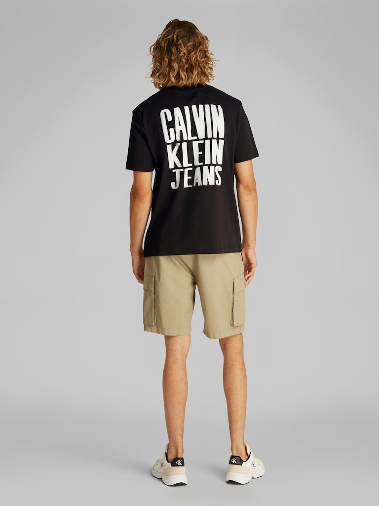 Calvin Klein Rejeneratif Pamuk Siyah Erkek Kısa Kollu T-Shirt - J30J327523BEH