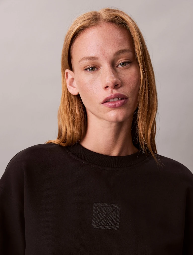 Calvin Klein Kadın O Yaka Siyah Sweatshirt