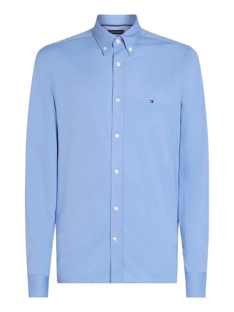 Tommy Hilfiger Pamuk Mavi Erkek Uzun Kollu Gömlek - MW0MW385510GY
