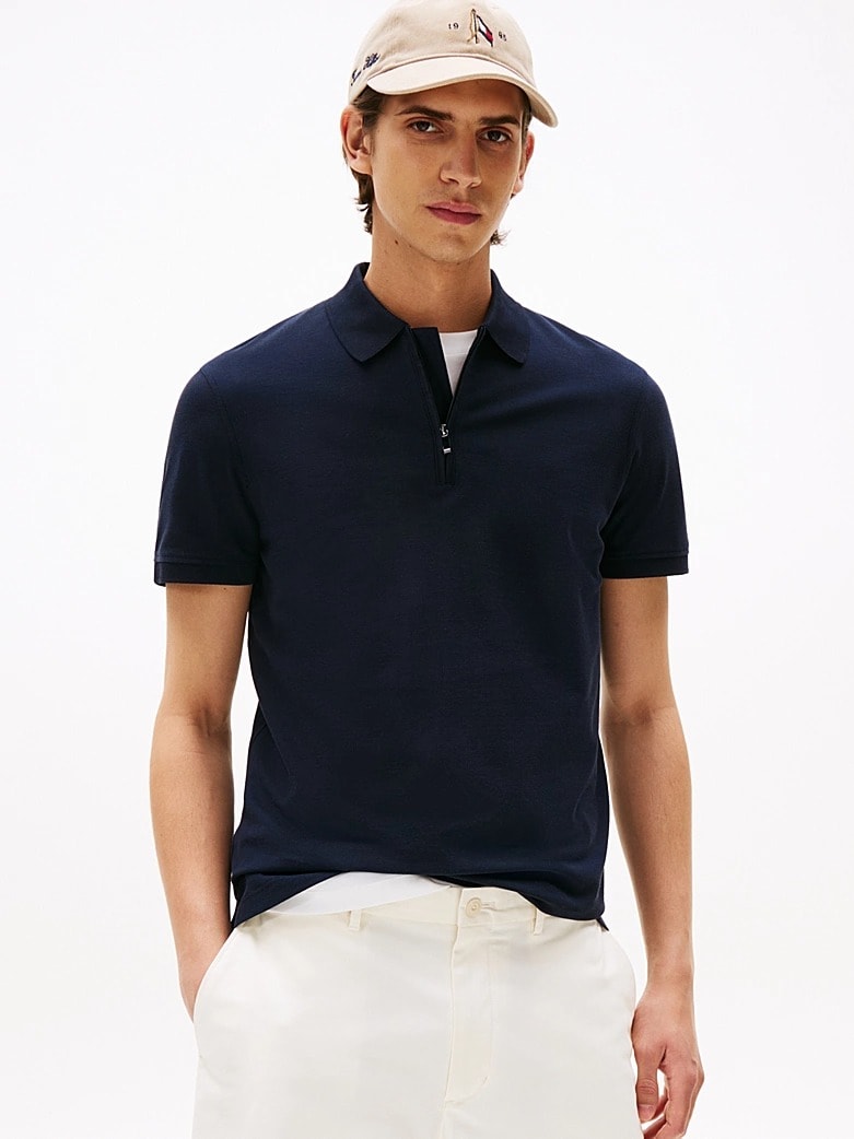 Tommy Hilfiger Erkek Lacivert Polo T-Shirt