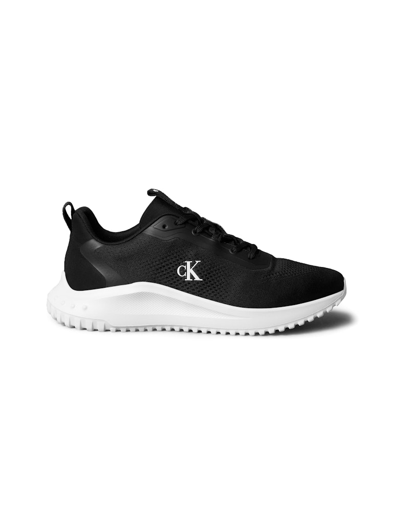 Calvin Klein Erkek Siyah Kısa Taban Runner Sneakers