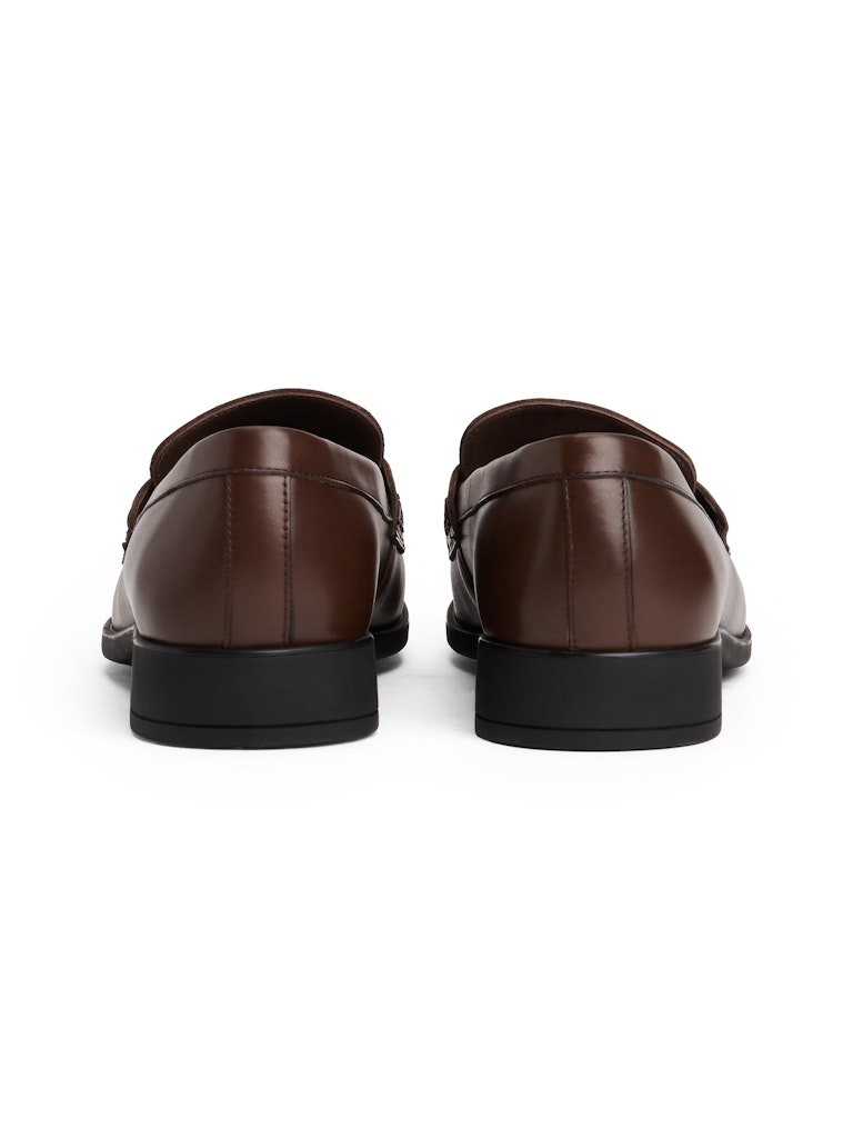 Tommy Hilfiger Kadın Kahverengi Deri Loafers Ayakkabı