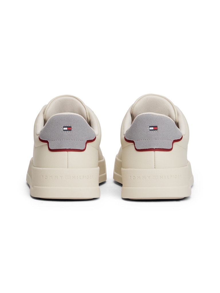 Tommy Hilfiger Erkek Bej Kısa Taban Court Sneakers