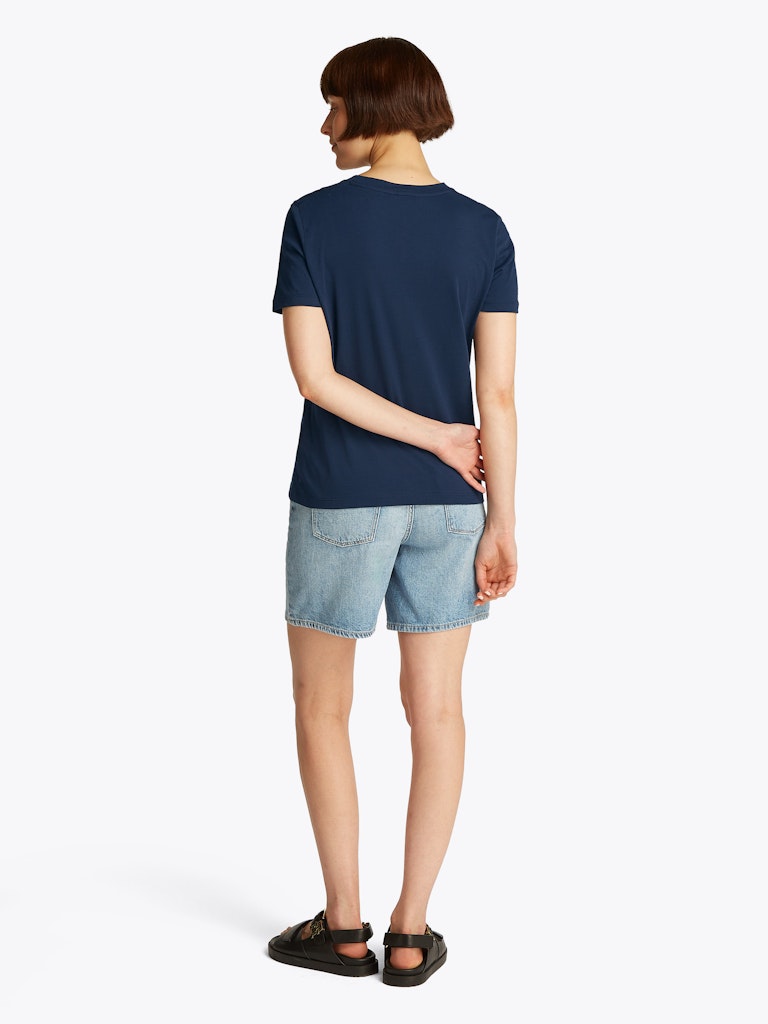 Tommy Hilfiger Kadın Rejeneratif Lacivert T-Shirt