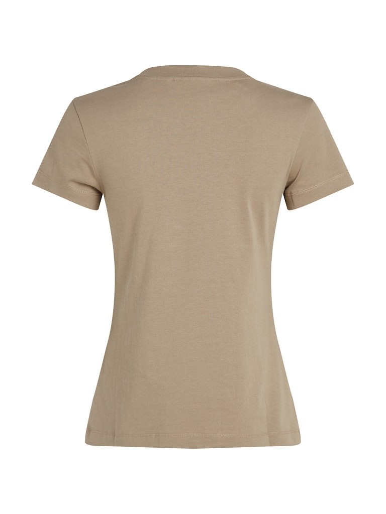 Calvin Klein Rejeneratif Pamuk Vizon Kadın Kısa Kollu T-Shirt - J20J223563PFW