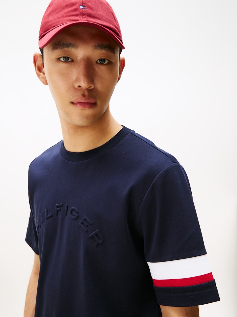 Tommy Hilfiger Erkek Lacivert  O Yaka  T-Shirt