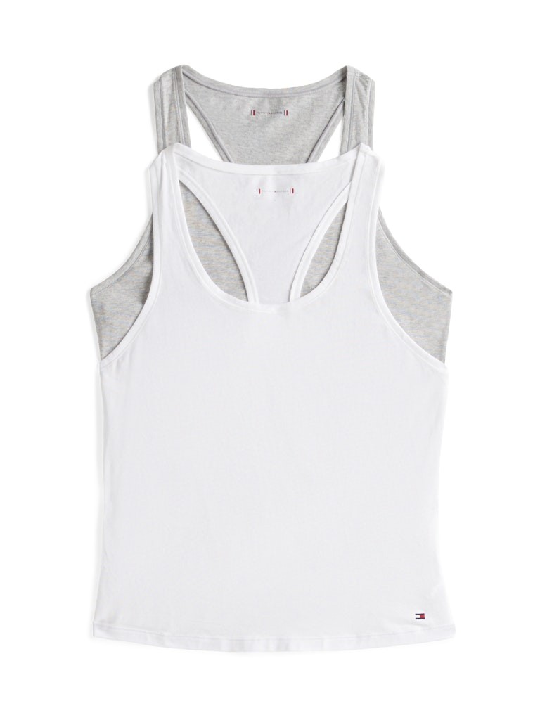 Tommy Hilfiger Rejeneratif Pamuk MOR Kadın Yüzücü 2 li Paket T-Shirt - UW0UW057480V9