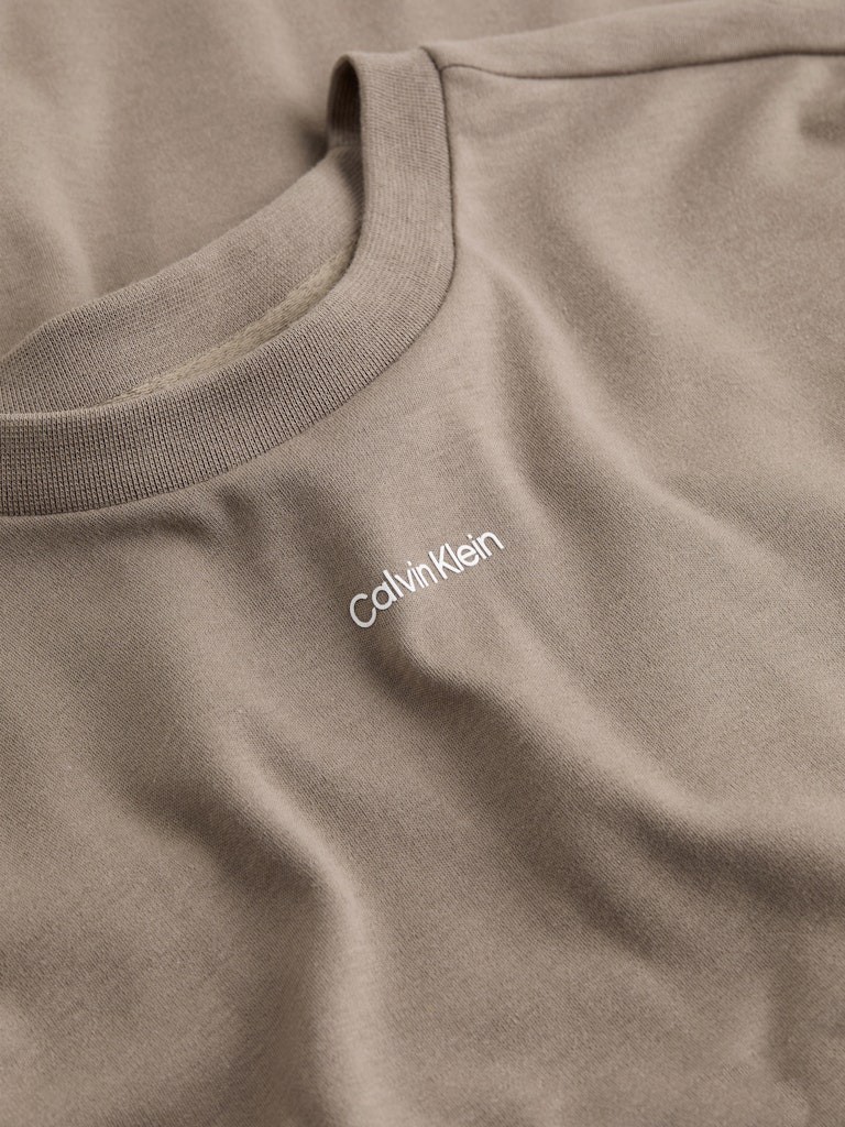 Calvin Klein Rejeneratif Pamuk Vizon Erkek Kısa Kollu T-Shirt - K10K112487PB8