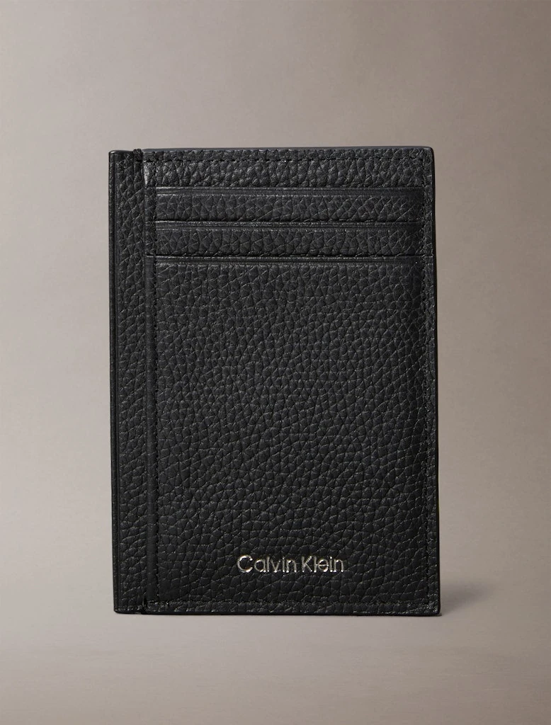 Calvin Klein Erkek Siyah Deri Kartlık Cüzdan