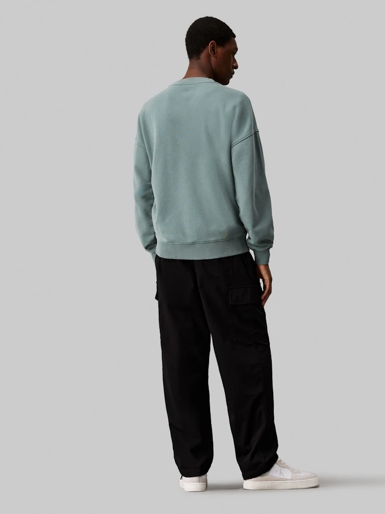 Calvin Klein Pamuklu Siyah Twill Kargo Pantolon