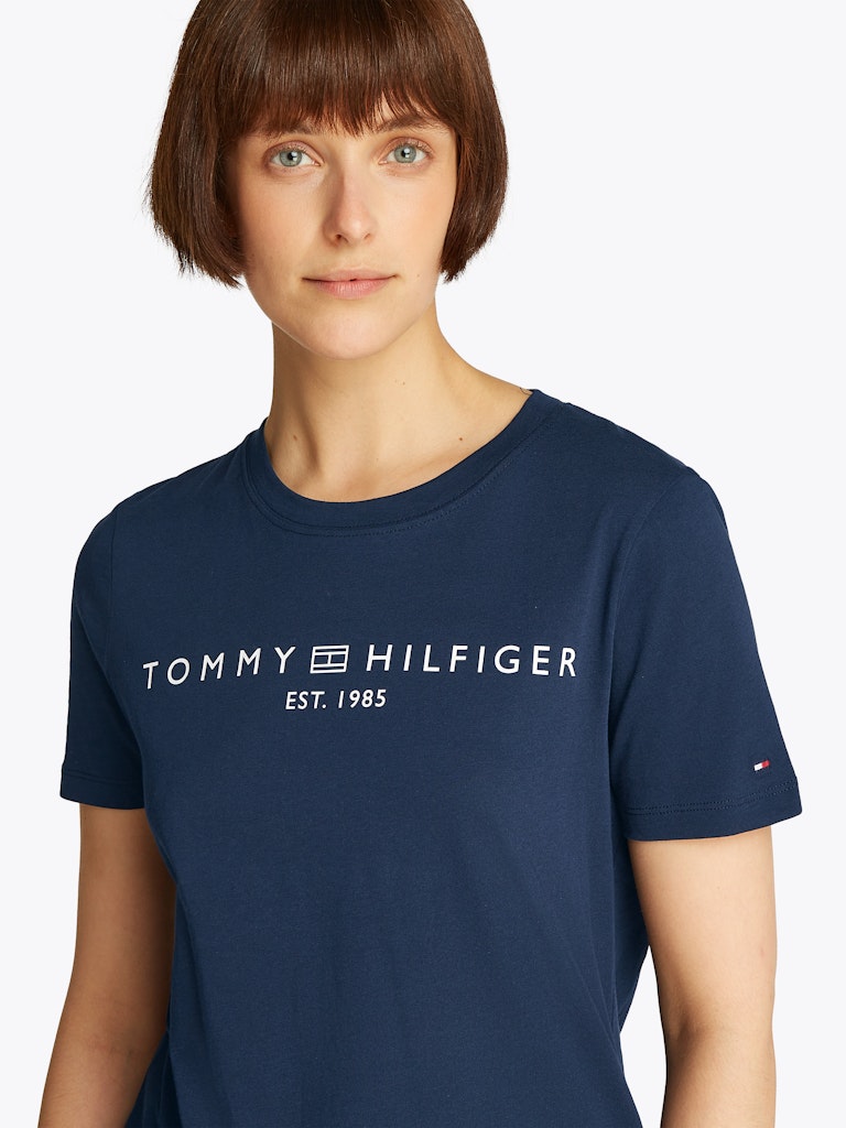 Tommy Hilfiger Kadın Rejeneratif Lacivert T-Shirt