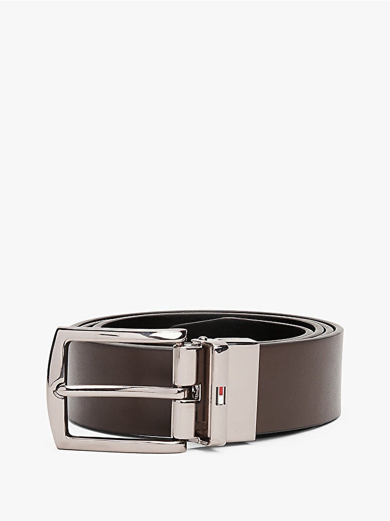 Tommy Hilfiger Erkek Kahverengi Denton 3.5cm Kemer