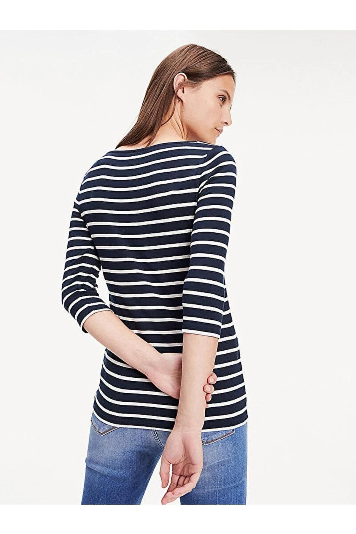 HERITAGE BOAT NECK TEE 3/4