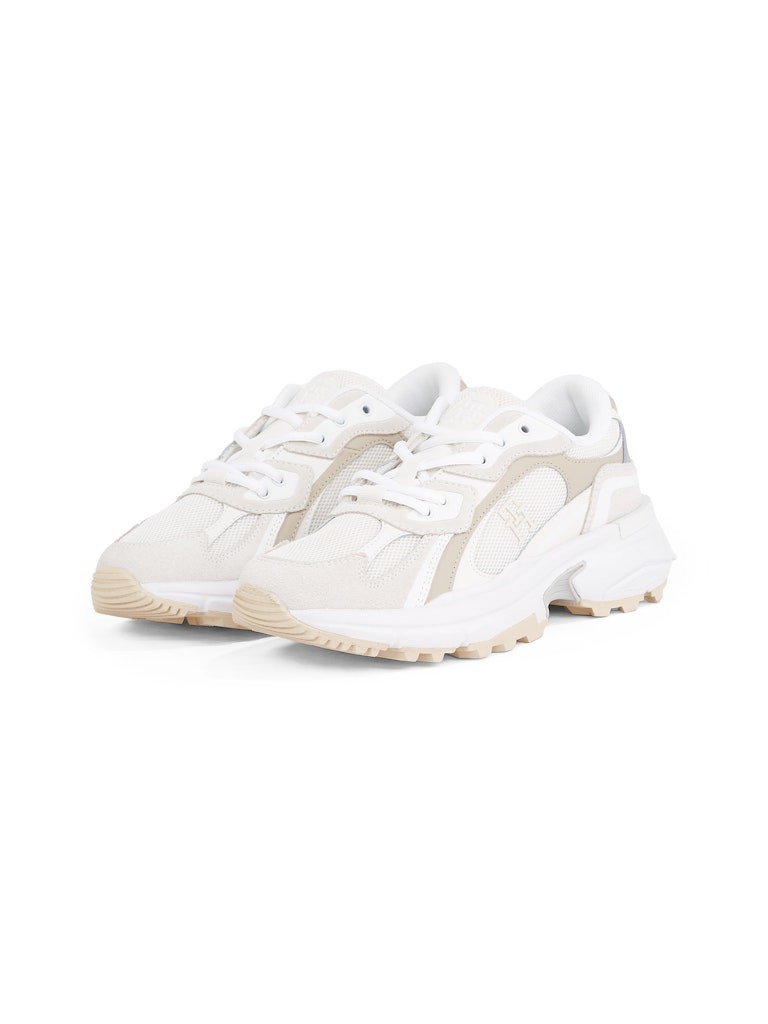 Tommy Hilfiger Bej Kadın Kalın Taban Sneakers - FW0FW083850F7