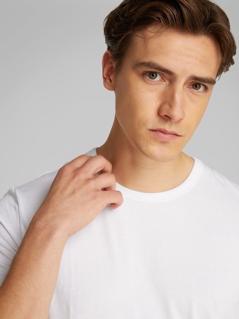 Calvin Klein Pamuk Beyaz Erkek 0 Yaka 3 lü Paket T-Shirt - LV00NB4185100