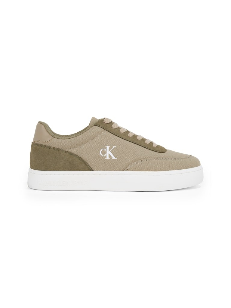 Calvin Klein Pamuk Yeşil Erkek Kısa Taban Sneakers - YM0YM012180H7