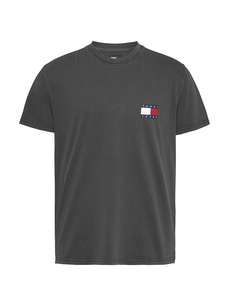 Tommy Hilfiger Pamuk Siyah Erkek Kısa Kollu T-Shirt - DM0DM20346BDS