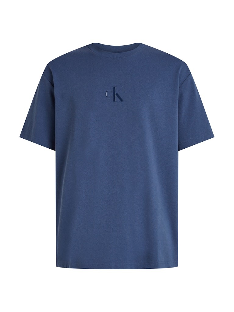 Calvin Klein Pamuk Mavi Erkek Kısa Kollu T-Shirt - LV04RAB812RLY