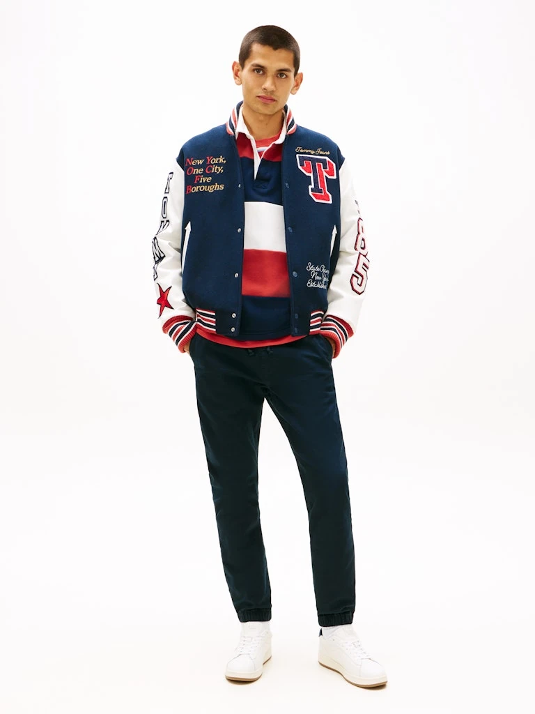 Tommy Hilfiger Erkek Lacivert Jogger Lastik Paça Pantolon