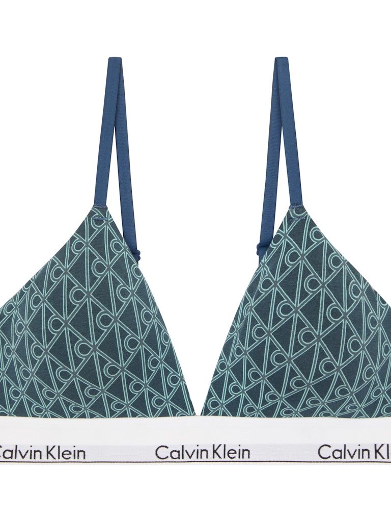 Calvin Klein Kadın Mavi Pamuk Üçgen  Sütyen
